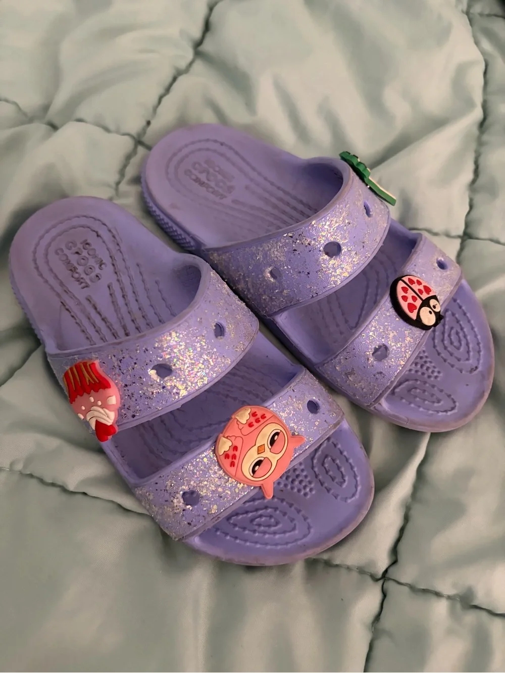 CROCS sparkling purple
